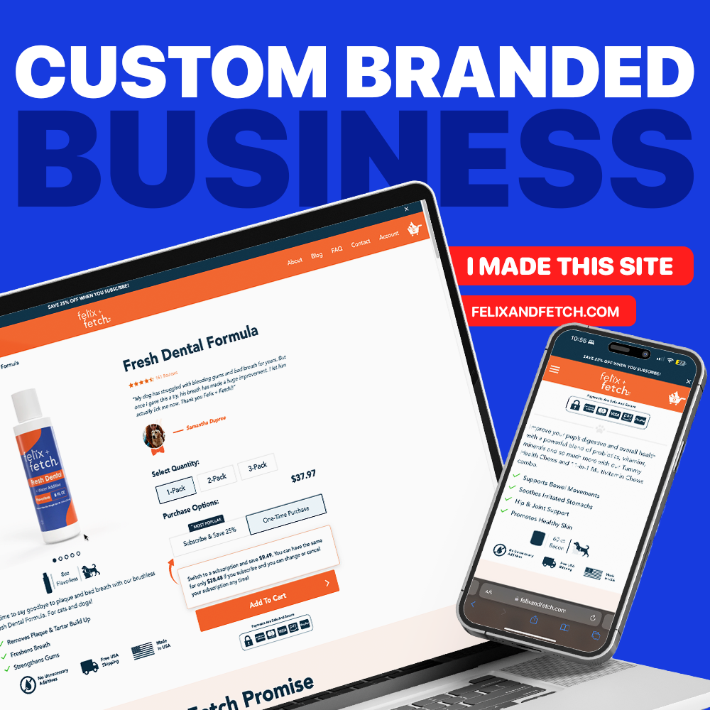Fully Branded Business | Custom Brand by Dillon